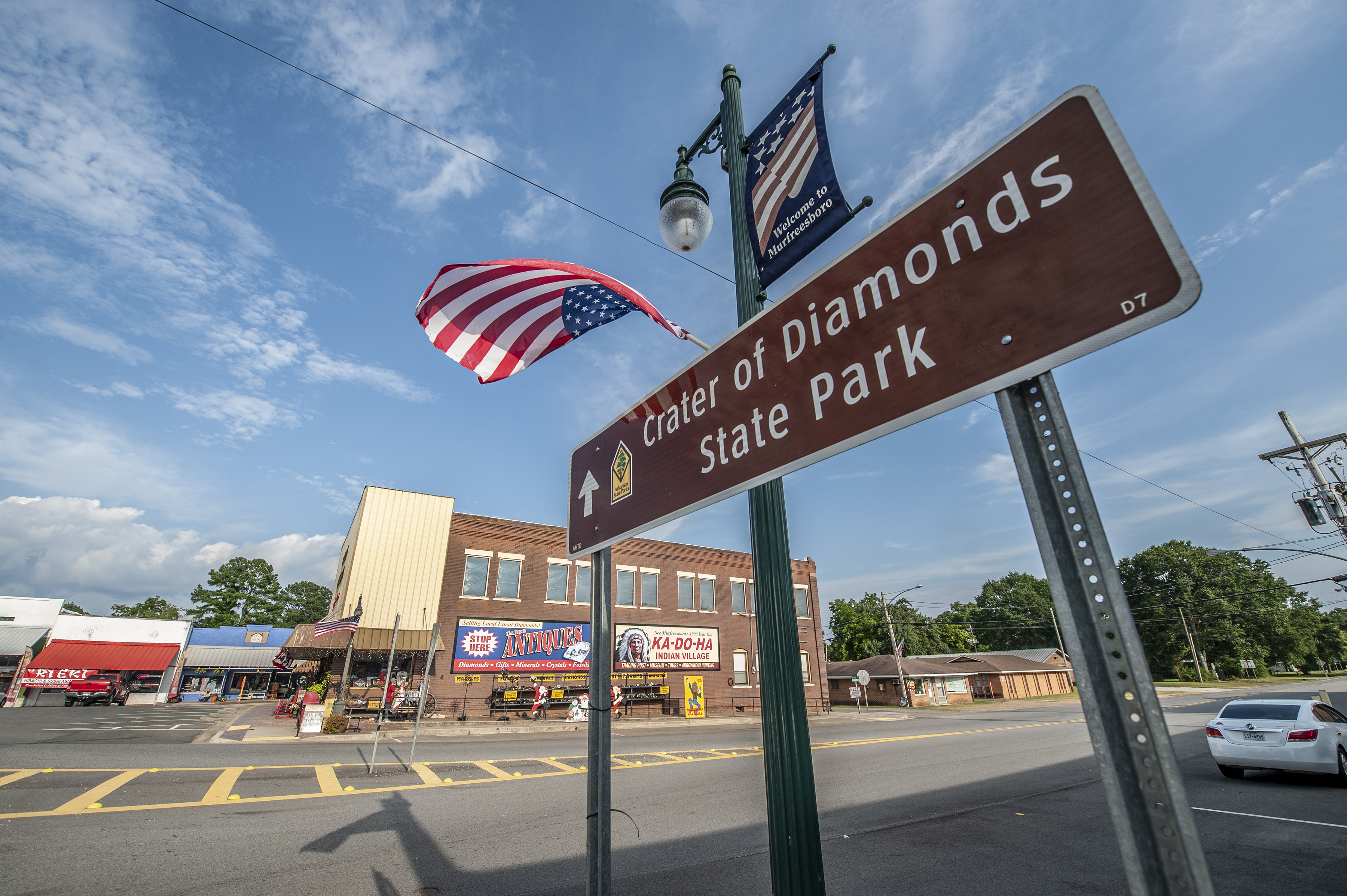 Crater of Diamonds State Park sign